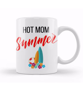 Hot Mom Summer Kupa Bardak Porselen