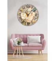 Bilge Retro Tasarımlı Duvar Saati 35 X 35 Cm (Baskılı)