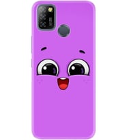 Infınıx Smart 5 Kılıf Silikon Desen Özel Seri Purple Sweety 1717