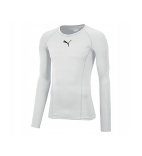Puma Liga Baselayer Tee Erkek Uzun Kollu Futbol Tişörtü 65592004 Beyaz