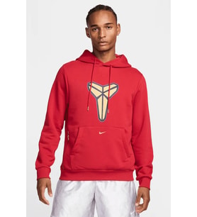 Nike Kobe Dri-Fit Hoodie Erkek Kapüşonlu Basketbol Sweatshirt Kırmızı