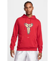 Nike Kobe Dri-Fit Hoodie Erkek Kapüşonlu Basketbol Sweatshirt Kırmızı