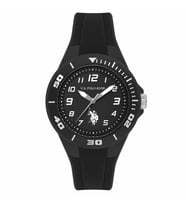 U.S. POLO ASSN. USPA2146-01 SİYAH SİLİKON KORDON UNISEX GENÇ KOL SAATİ