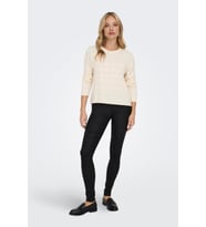 ONLANNE K MID WAIST COATED PNT NOOS (Siyah)