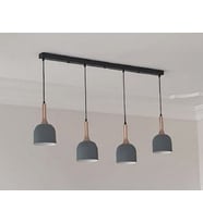 MYLİGHTS  RETRO  RUSTİK VİNTAGE METAL  SARKIT MASA ÜSTÜ  AVİZE    120 CM  TABAN (Siyah)