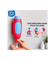 Banyo Şampuan Duş Dispenseri - Sıvı Sabunluk Duvara Monte Manuel Sabunluk - Şampuan ve Sabun Şişeleri için, Silikon Hazne