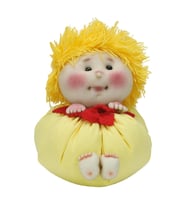 e38 EL İŞÇİLİĞİ KESE BEBEK 12 CM - 6244