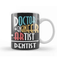 Doctor Engineer Artist Dentist 018 Kupa Bardak Porselen