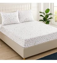 Sinada Home Kuş ve Çiçek Desenli Lastikli Çarşaf Seti