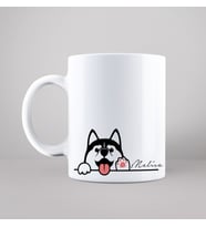 Sevimli Köpek Baskılı Kupa Kişiye Özel