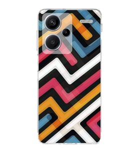 PrintiFy Xiaomi Redmi Note 13 Pro Plus Uyumlu Kamera Korumalı Labirent Grafiti Tasarımlı Kılıf
