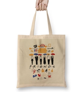 Friends i ll Be There For You 02 Bez Çanta Uzun Saplı