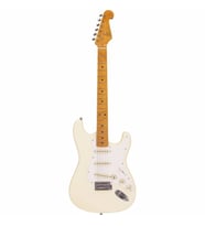 SX Stratocaster Elektro Gitar (Vintage White)