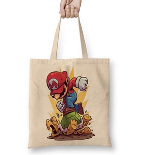 Super Mario Atari Bez Çanta Uzun Saplı