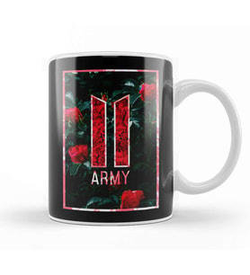 Kpop Army Kpop Red Roses Kupa Bardak Porselen