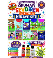 2.Sınıf Öğretmen Tavsiyeli Okumayı Sevdiren 48 Sayfa 10 Kitaplık Hikaye Seti-4 (Slime Set Hediyeli)
