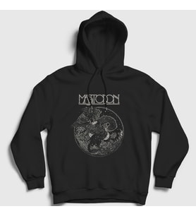Presmono Unisex Siyah Myth Mastodon Kapüşonlu Sweatshirt 163518tt