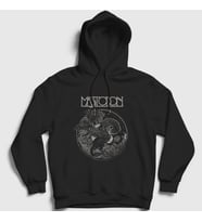 Presmono Unisex Siyah Myth Mastodon Kapüşonlu Sweatshirt 163518tt