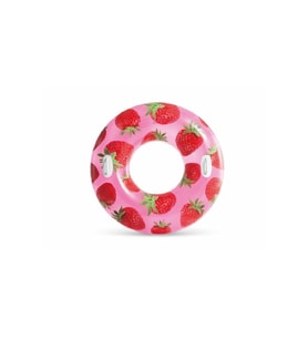 Tropikal Meyve Desenli Simit Çileklim 107 Cm (Çok Renkli)