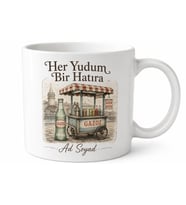 Gazozcu Temalı Nostaljik Baskılı Kupa Bardak Hediye Porselen Mug