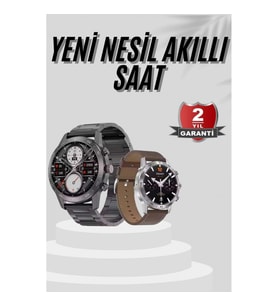 Mey İthalat® Akıllı Saat Çelik Kordon Çağrı Cevaplama Amoled Ekran Titreşimli Uyku ve Sağlık Takibi