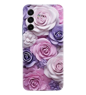 Samsung Galaxy A17 Kılıf Boutique Baskılı Resimli Mor Güller Pcode -029