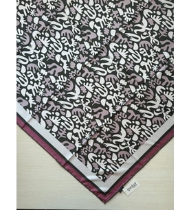 Trend Dijital Baskı  Batik Desenli Royan Eşarp Desen 3 Renk 1
