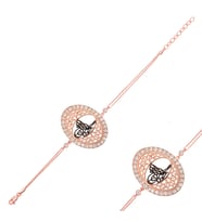 pilelistore 925 Ayar Gümüş Rose Tuğralı Bileklik