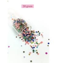 Dökme Cam Kum Boncuk (8/0) 3 mm - 20 Gram - Çok Renkli - BNC158