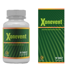 Xonevent Kalsiyum, Magneyum, D3, Lizin, Bor 90 Tablet