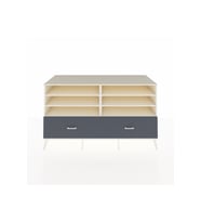 Kronos Konsol 6 Raflı 2 Çekmeceli  176x59x99 Aytaşı-Aytaşı/Antrasit