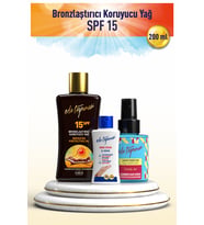 Eda Taşpınar Bronzlaştırıcı Koruyucu Yağ SPF 15 - 200 ml