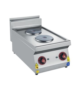 CSA Karacasan 40 cm 700 Seri Set Üstü Çift Gözlü Elektrikli Ocak