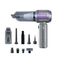 Ahv-19 Kablosuz Araç Içi Süpürge Mor  17000PA Güçlü Vakum  Fırçasız Motor  Üfleme & Vakum