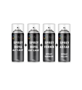 Togg Anadolu Kırmızısı Sedefli 2 Kat (2 ŞİŞE) Sprey Boya+Vernik+Astar