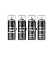 Togg Anadolu Kırmızısı Sedefli 2 Kat (2 ŞİŞE) Sprey Boya+Vernik+Astar