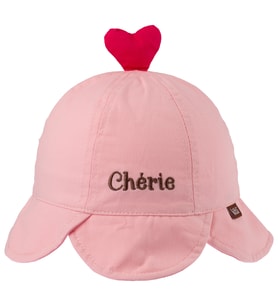 Kız çocuk Cherie Baskılı Şapka (1-3 yaş) (Pembe)