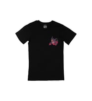Pokemon Mega Gengar Cep Logo Tasarımlı Siyah Tişört