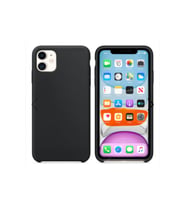 Apple Iphone 11 Liquid Lansman Silikon Kılıf Siyah iPhone 11 Silikon Siyah Apple Uyumlu TR