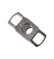 Fırçalı Gunmetal Metal İşlemeli Puro Makası Kesici - TR7141