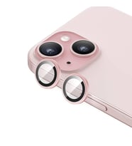 iPhone 15 Uyumlu Gerçek Safir Lens Koruyucu Görüntü Kalitesini Bozmayan Netlik (Pembe)