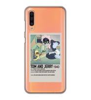Samsung Galaxy A30S/A50/A50S Uyumlu Tom ve Jerry Desenli Şeffaf Telefon Kılıfı
