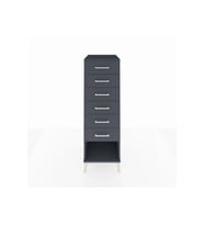 Kronos Dolap 6 Çekmeceli 44x59x134 Antrasit-Antrasit