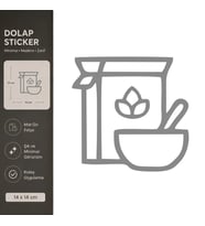 Tahıllılar Mat Gri Dekoratif Folyo Sticker 14x14 cm
