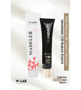W-Lab Cosmetics Madeleb Krem 40 ML + Selin Beauty BB Cream Medium SPF25 40 ML
