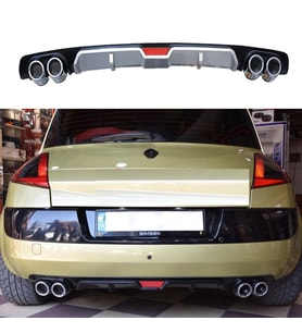 Renault Megane 2 HB Difüzör Arka Tampon Eki 4 Egzoz Çıkışlı