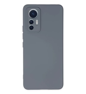 Mey İthalat® Mi 12 Lite Kılıf Nano içi Kadife Silikon - Gri