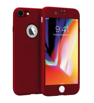 Buff iPhone 8 ile Uyumlu 4D Kılıf Red (Kırmızı)