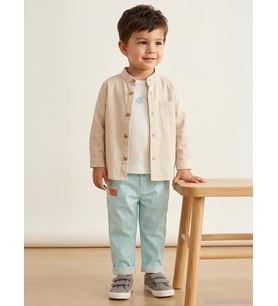 Biorganic Sea Friends 3 Parça 9-24 Ay Takım - Ekru