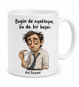 Gözaltı Torbalarıyla Mesaiye Başlayan Plaza Çalışanı İsyan Kupa Bardak Hediye